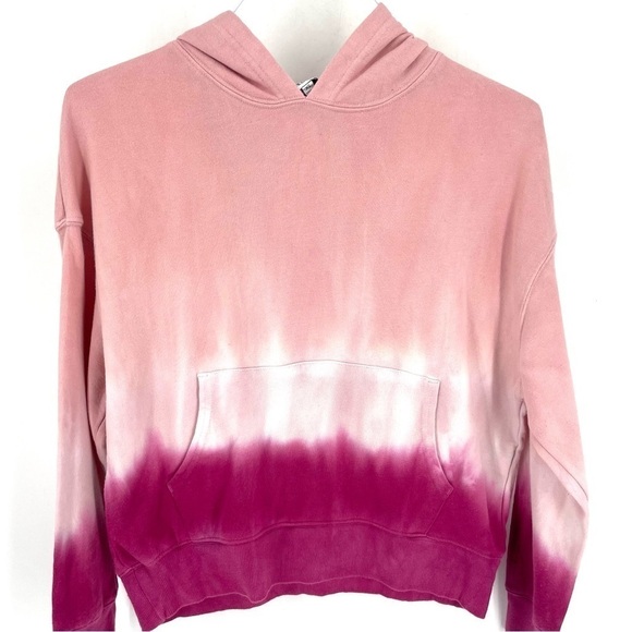 Wildfox Hoodie Tie Dye Relaxed Boxy Pullover Hoodie Sweatshirt - Picture 4 of 7